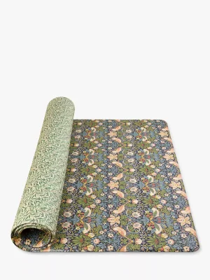 Totter + Tumble x Morris & Co Collection Compact Reversible Playmat, Strawberry Thief/Willow Boughs