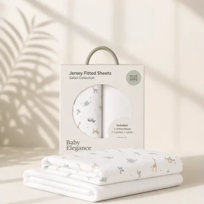 Travel Cot Sheets - 70 x 100cm - 2 Pack - Default