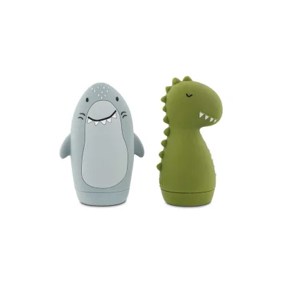 Trixie Bath Toy Squeezy Animals - Mr. Shark & Mr. Dino