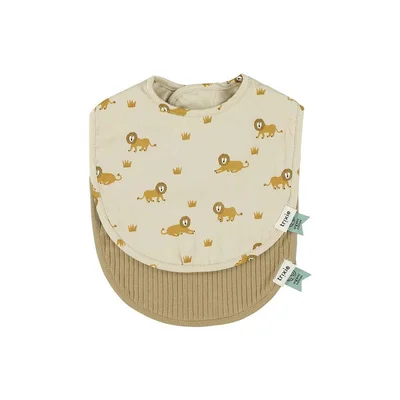 Trixie Newborn Bib 2 Pack Mix - Lively Lion