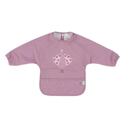 Trixie Waterproof Long Sleeve Bib - Mrs. Peacock