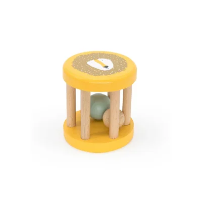 Trixie Wooden Rolling Rattle - Mr Lion