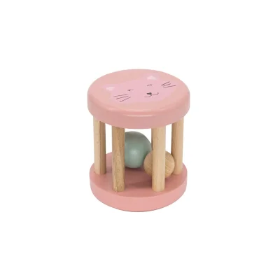 Trixie Wooden Rolling Rattle - Mr Lion