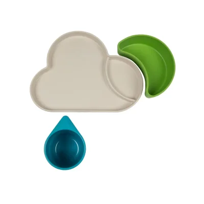 Tum Tum Eco Cloud Bamboo Dining Gift Set-Blue/Green