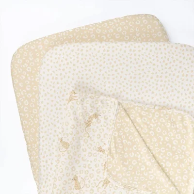 Tutti Bambini Bedside Crib Fitted Sheets - 2 Pack - Cocoon - Love Cats