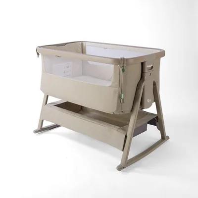 Tutti Bambini CoZee Air Bedside Crib - Scandinavian Walnut/Ecru / Crib