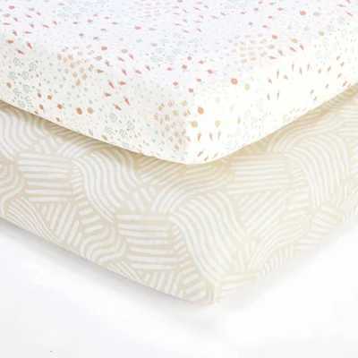 Tutti Bambini Cozee Crib 2pk Good Life Fitted Sheets - Default