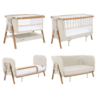 Tutti Bambini CoZee XL - Complete Birth To 4+ Years Package - Scandinavian Walnut/Ecru - Scandinavian Walnut/Ecru