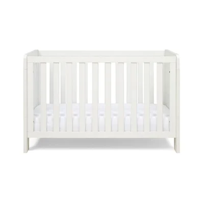 Tutti Bambini Essentials Alba Mini Cot Bed - White Sand / Distressed Oak