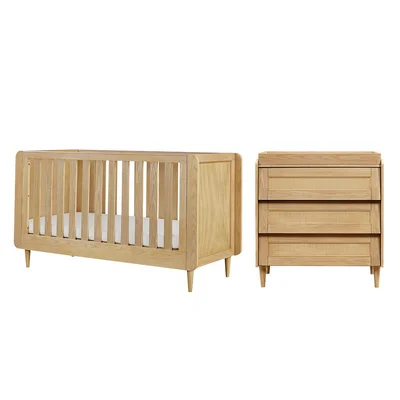 Tutti Bambini Japandi 2 Piece Room Set - Light Oak — image 1