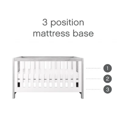 Tutti Bambini Modena 3-in-1 Gitterbett – Weiß/Eiche — image 21