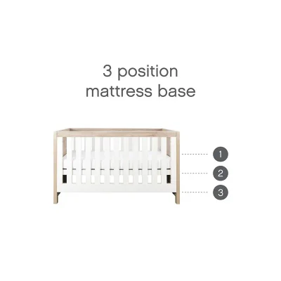 Tutti Bambini Modena 3-in-1 Gitterbett – Weiß/Eiche — image 34