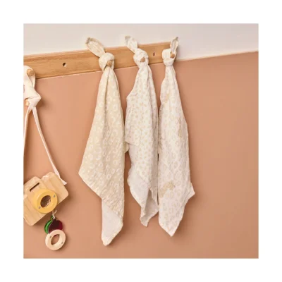 Tutti Bambini Pack of 3 Large Muslin Squares Swaddles - Love Cats