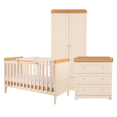 Tutti Bambini Rio 3pc Room Set - Cashmere/Honey Oak