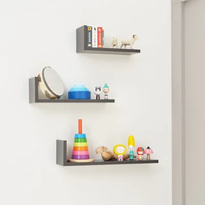Tutti Bambini Rio Set of Three L-Shaped Wall Shelves