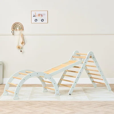 Tutti Bambini Scala Montessori 3 In 1 Pikler Climbing Frame With Climbing Wall