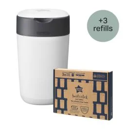 Twist & Click Nappy Disposal Bundle with 9 Refills