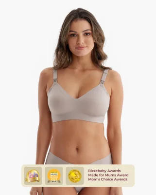 Ultra Soft Seamless Nursing Bra YN21 - Brown / XL