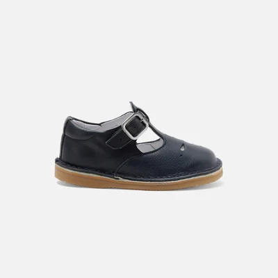 Unisex smooth leather t-bar shoes - Default
