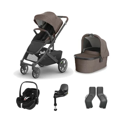 UPPAbaby CRUZ V3 + Pebble 360 Pro 2 Travel System - Owen / With Bassinet / FamilyFix 360 Pro