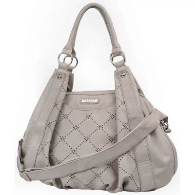 Vanchi Leather Look Ziggy Tote Changing Bag-Rolling Stone