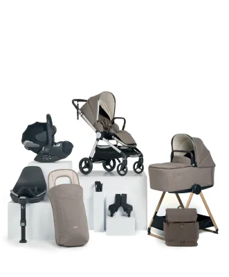 Vardo Complete Pushchair Bundle with Cybex Cloud T i-Size Rotating Baby Car Seat & Base (9 Pieces) - Heritage