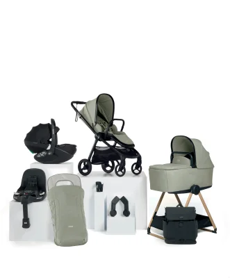 Vardo Complete Pushchair Bundle with Maxi-Cosi Pebble 360 Pro2 Car Seat & Base (9 Pieces) - Sage