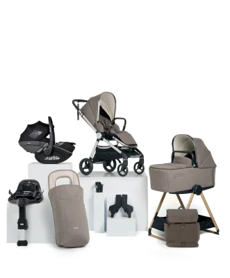 Vardo Complete Pushchair Bundle with Maxi-Cosi Pebble Slide Pro Car Seat & Base (9 Pieces) - Sage