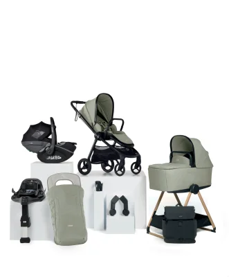 Vardo Complete Pushchair Bundle with Maxi-Cosi Pebble Slide Pro Car Seat & Base (9 Pieces) - Sage