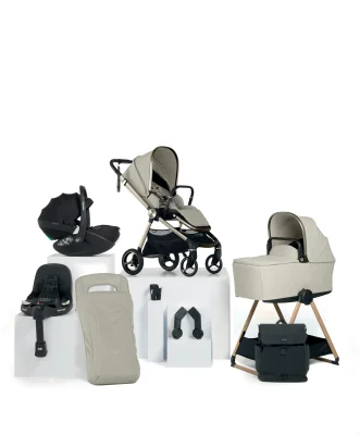 Vardo Complete Pushchair Bundle with Maxi-Cosi Pebble Slide Pro Car Seat & Base (9 Pieces) - Shell