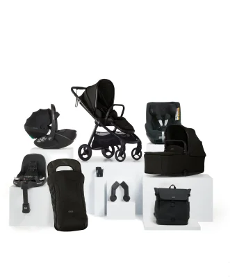 Vardo Pushchair Baby to Toddler Travel Bundle with Pebble 360 Pro2 & Pearl 360 Pro (9 Pieces) - Noir