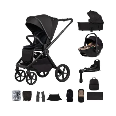Venicci Upline 3 13 Piece Bundle with Tiago 2 i-Size Car Seat and 360° ISOFIX Base