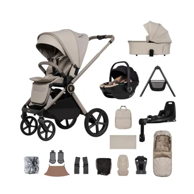 Venicci Upline 3 13 Piece Bundle with Tiago i-Size Car Seat & 360° Isofix Base – Pebble/Black — image 43