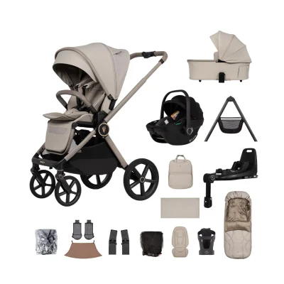 Venicci Upline 3 13 Piece Bundle with Tiago i-Size Car Seat & 360° Isofix Base – Pebble/Black — image 68