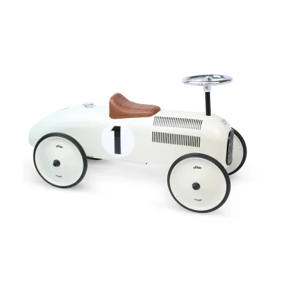 Vilac Classic Ride On Metal Car - White