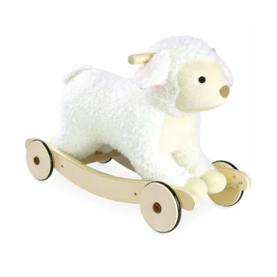 Vilac Plush Sheep 2in1 Rocker Rider - White