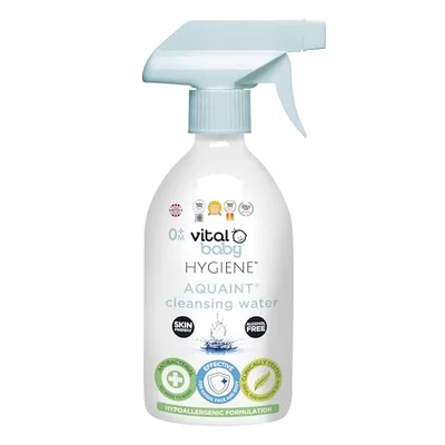 Vital Baby Aquaint Cleansing Water 500ml | Hypoallergenic, Antibacterial