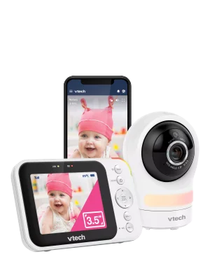 VTech RM4761HD 3.5" Smart Wi-Fi Video Baby Monitor - White