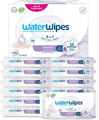 WaterWipes Sensitive+ Soothing Wipes