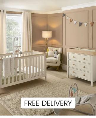 Wedmore 2 Piece Cotbed Set With Dresser Changer - Cashmere/Oak