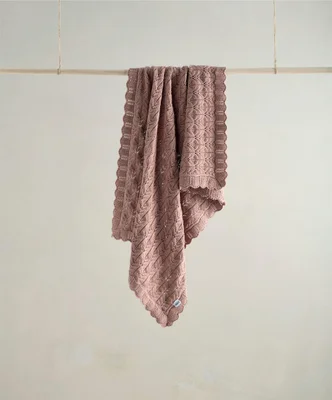 Welcome To The World Knitted Blanket - Wildflower