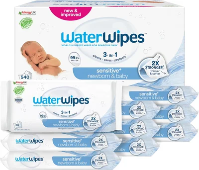 Wet water wipes 3-1 - 540 Count (9 pack)