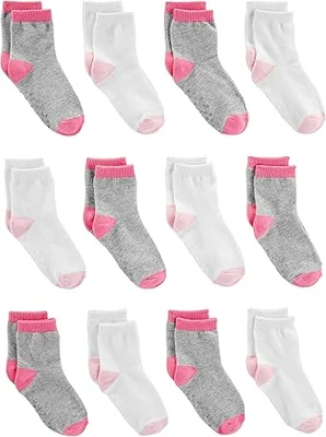 White Ribbed Socks 5 Pack