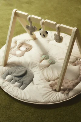 Wooden baby gym - Light beige