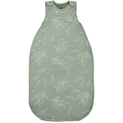 Woolino Ultimate 4 Season Baby Sleeping Bag - Merino Wool Baby Sleep Sack, Organic Cotton Outer, Temperature Regulating Year Round Wearable Blanket, Adjustable Universal Size 2-24 Months - Sage / 2-24 Months
