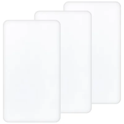 Yukkidds Next to Me Crib Sheets 83x50cm Fitted 3 Pack Baby Bedside Crib Sheets Ultra Soft&Breathable Microfiber Baby Cot Bedding Sheets White - White / 83x50cm