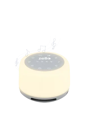 Zello Original White Noise Machine & Nightlight Baby Sleep Aid - White