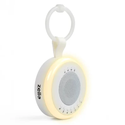 Zello Portable White Noise Machine & Night Light - White