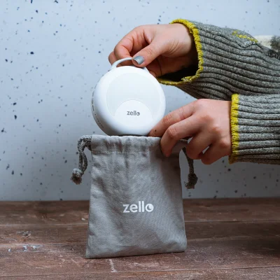 Zello Portable White Noise Machine Travel Pouch