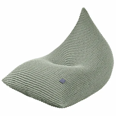 Zuri House Knitted Bean Bag | Light Olive